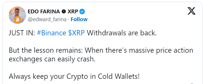 Binance’de XRP Çekim İşlemleri İçin Önemli Gelişme! Sorun Giderildi mi? - 2