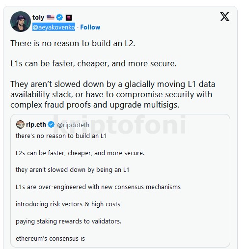 Solana Kurucusu Layer-2 Projeleriyle İlgili Konuştu! Sert İfadeler Var - 1