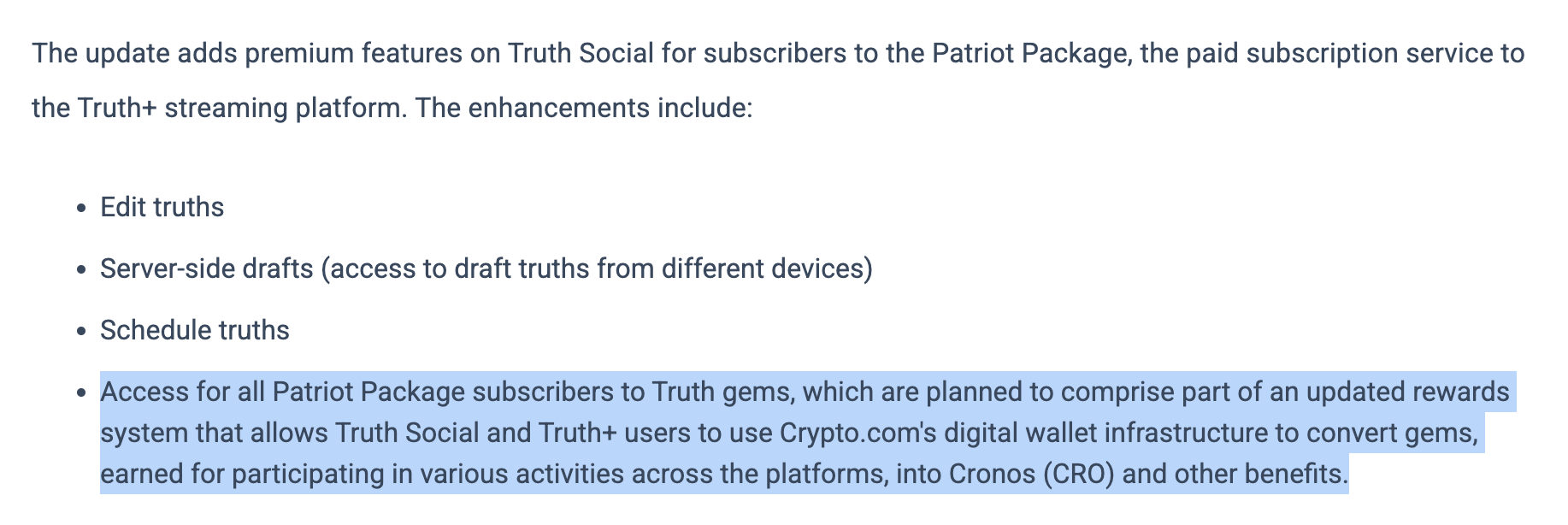 Trump Media Kendi Altcoin’i Yerine Cronos’u (CRO) Seçti, Fiyat Fırladı - 1