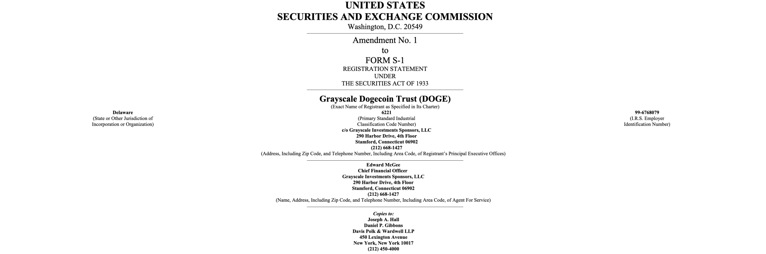 Grayscale, SEC’in Onayı Sonrası Dogecoin ETF Başvurusunu Güncelledi - 1