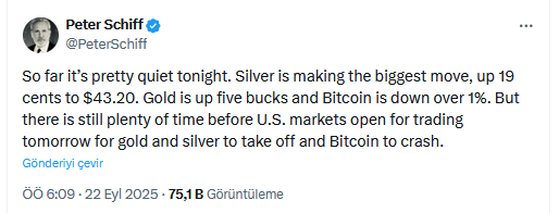 Bitcoin Eleştirmeni ve Altın Savunucusu Peter Schiff