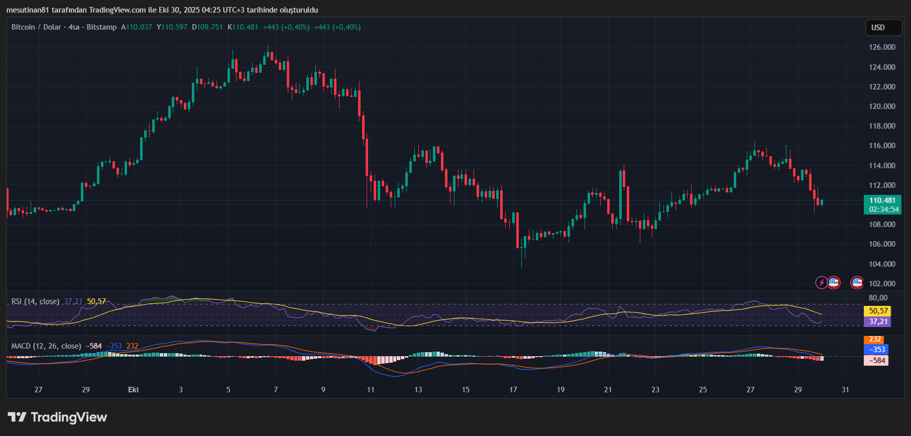 Bitcoin Fiyat Grafiği