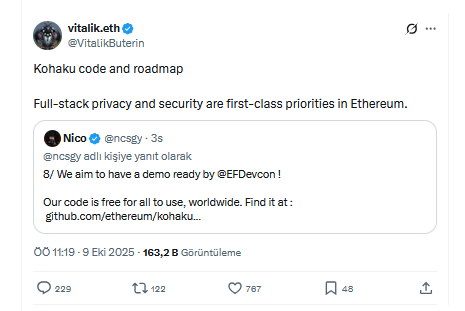 Ethereum Kurucusu Vitalik Buterin