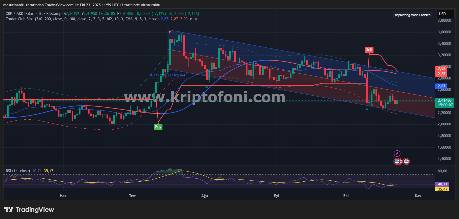 XRP Fiyat Grafiği