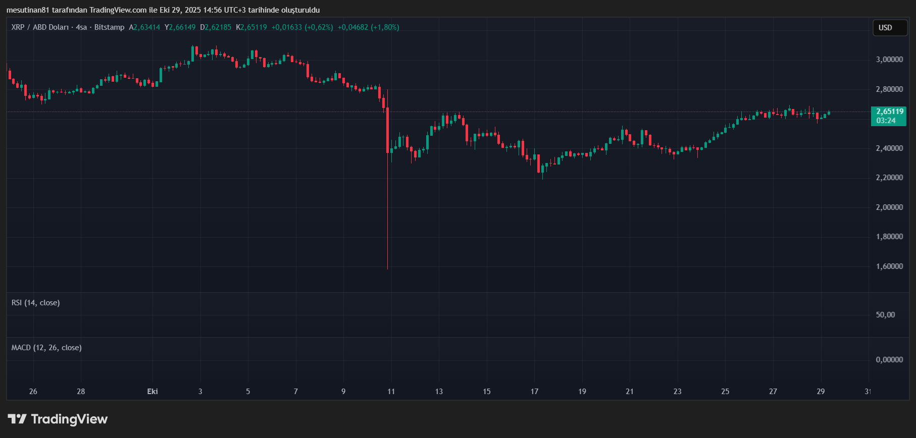 Ripple (XRP) Grafiği