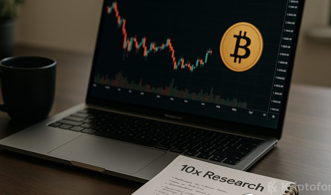 10x Research, on-chain ve türev sinyallerdeki zayıflamaya dayanarak Bitcoin fiyatında