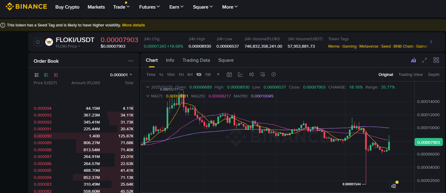 Binance Floki Fiyatı