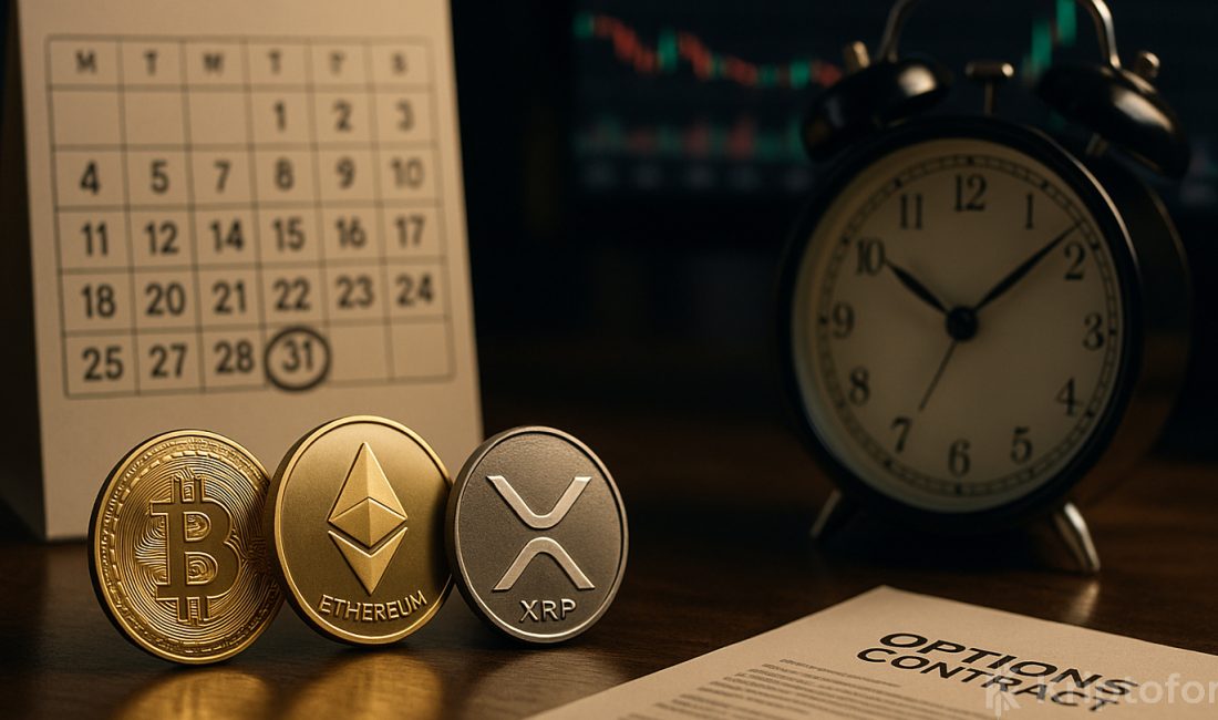 Bitcoin, Ethereum ve XRP’de Dev Vade Sonu: 6 Milyar Dolarlık Opsiyonlar Gündemde Bugün 6 milyar doları bulan Bitcoin, Ethereum ve XRP opsiyonları