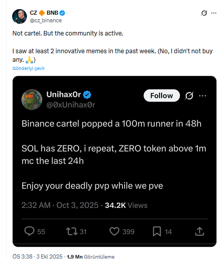 Binance kurucusu Changpeng Zhao