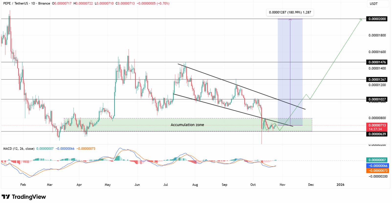 PEPE Coin Fiyat Grafiği