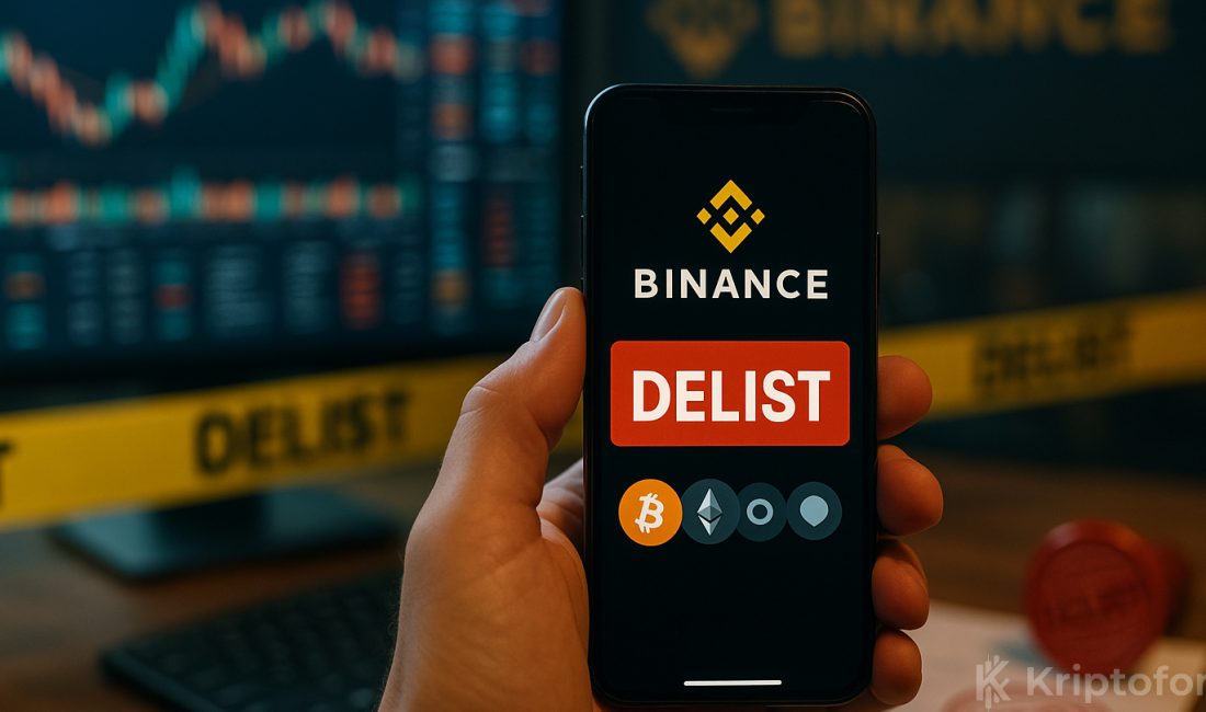 Binance vadeli işlemlerde 3 altcoin için delist kararı aldığını kamuoyuyla