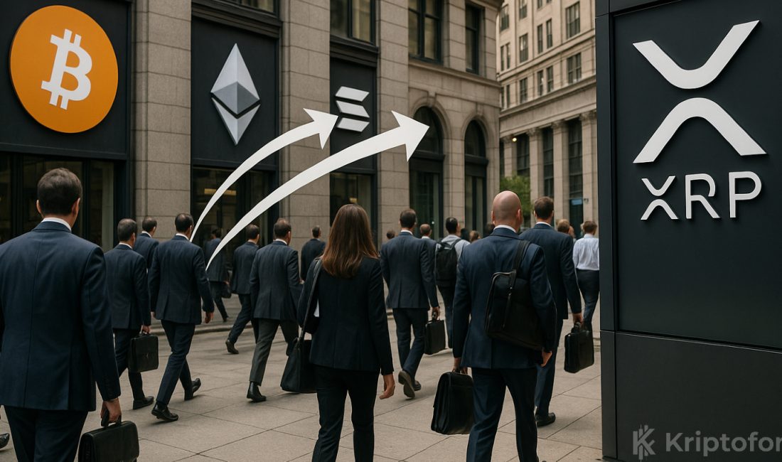 Bitcoin, Ethereum ve Solana’dan Kaçan Kurumsallar XRP’ye Yöneldi Kripto varlık yatırım ürünlerinden geçen hafta 1,94 milyar dolar çıkış