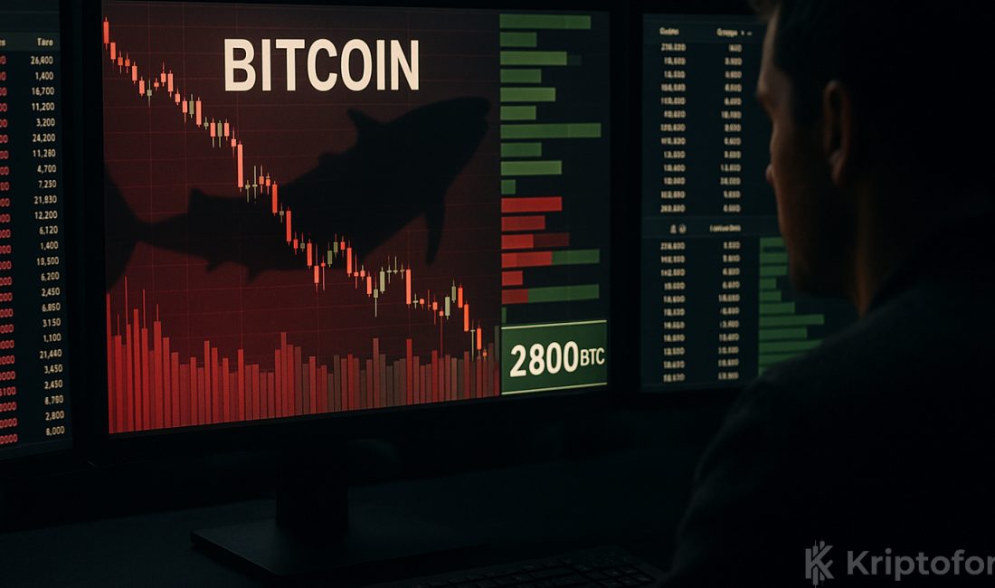 Bitcoin’de Korku Tavan Yaptı: Emir Defterinde Balinaların 2.800 BTC’lik Dip Avı Binance Vadeli İşlemler tarafında toplamda 2.800 Bitcoin’e varan dev alım
