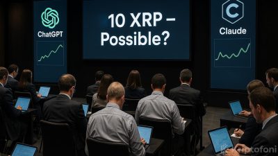 ChatGPY ve yapay zeka modellerinden XRP fiyatına yönelik olarak yeni