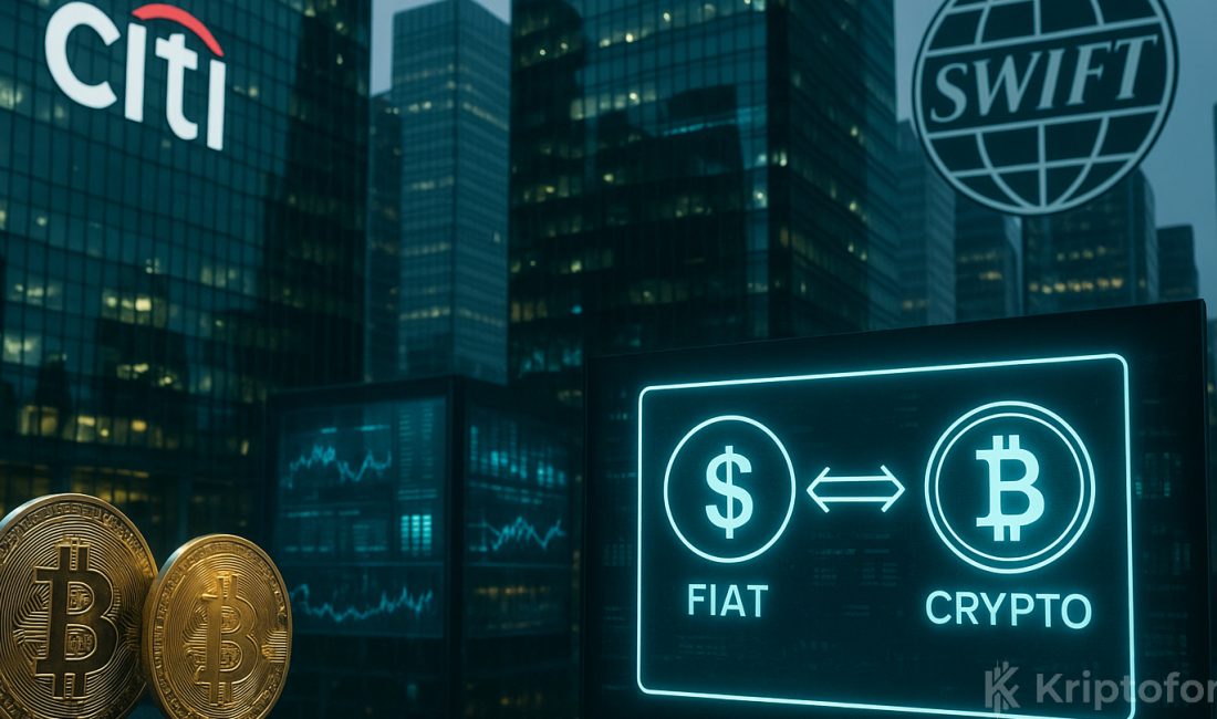 Citi ve Swift, fiat ve kripto para arasında PvP yerleşiminin