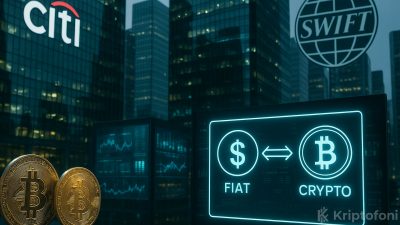 Citi ve Swift, fiat ve kripto para arasında PvP yerleşiminin