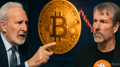 Peter Schiff, MicroStrategy’nin modelini sahtekarlık niteleyip Bitcoin balinası Saylor’ı Dubai’de