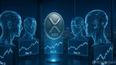 Dört farklı yapay zeka modeli yıl sonu için XRP fiyatını