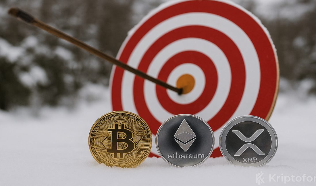 Bitcoin, Ethereum ve XRP İçin Aralık Ayında Üçlü Hedef Kripto para piyasası Fed faiz indirimi ve kurumsal ilgi sayesinde