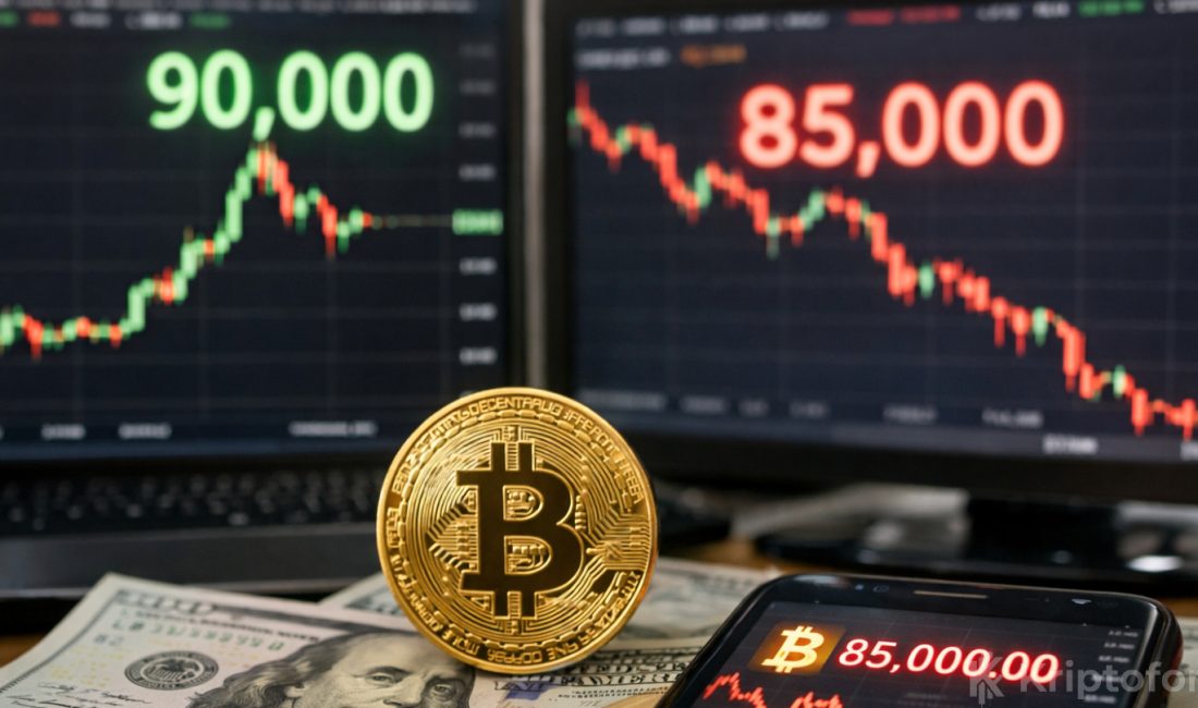 Piyasa Alev Alev: Bitcoin Saatler İçinde Önce 90 Bin Sonra Yeniden 85 Bin Bitcoin fiyatında yaşanan hareketlilik yatırımcıları derinden etkiledi.