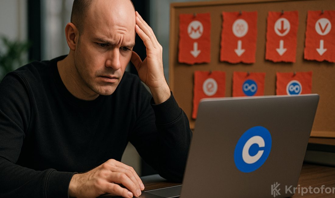 Coinbase’den Sessiz Delist Fırtınası: 7 Altcoin İçin Korkutan Karar Coinbase, piyasadaki parasal akışı toparlamak için ANKR-GBP, AXS-EUR, AXS-USDT, CGLD-EUR,