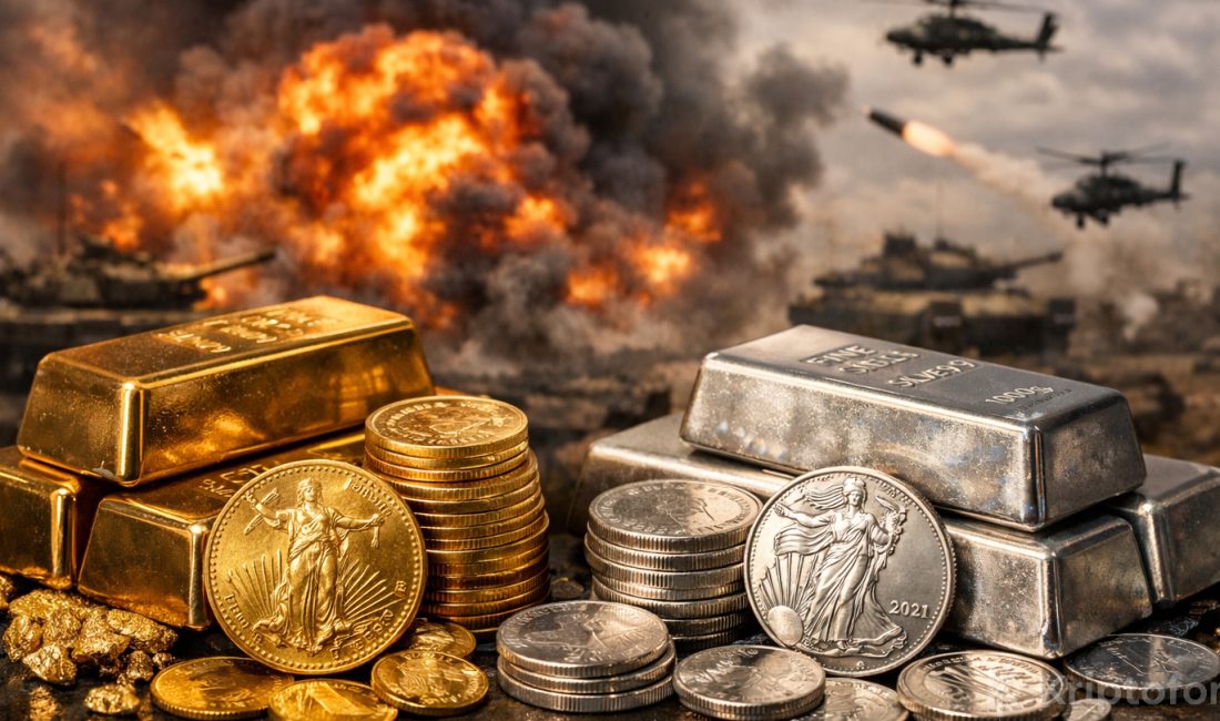 Altın ve gümüş haftanın ilk işlem gününde jeopolitik riskler ve