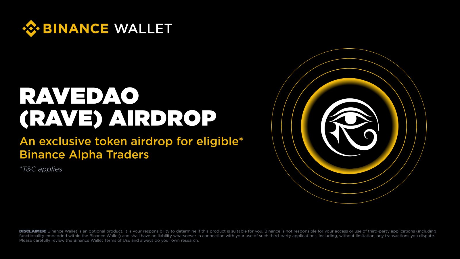 Binance RAVEDAO Duyurusu