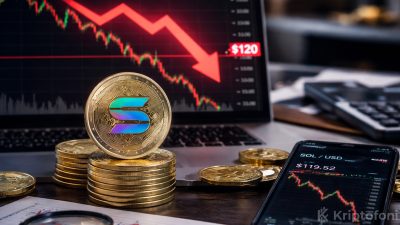 Solana fiyatı 132 dolar üzerinde tutunamadı ve 121 dolarda dip