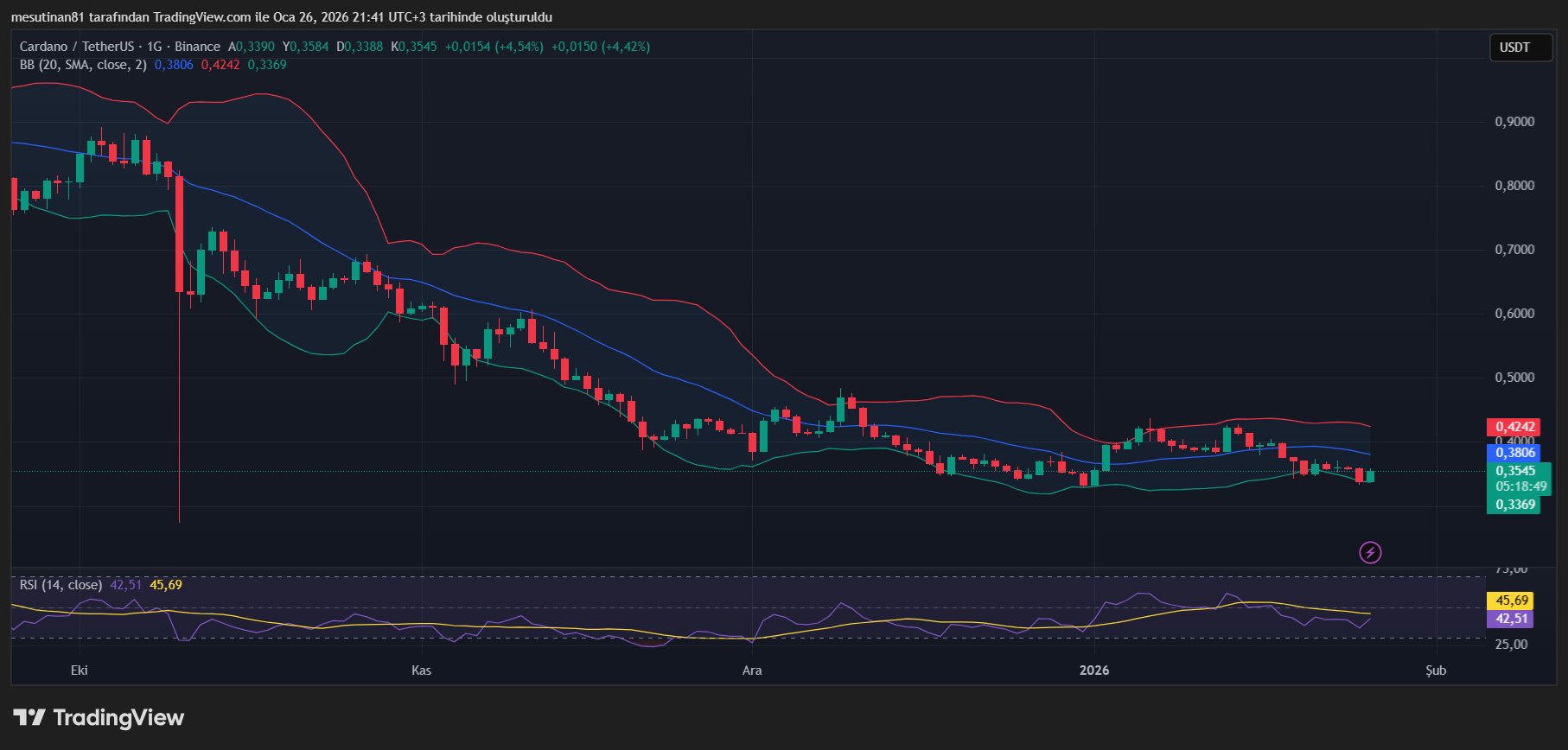 Cardano Fiyat Grafiği