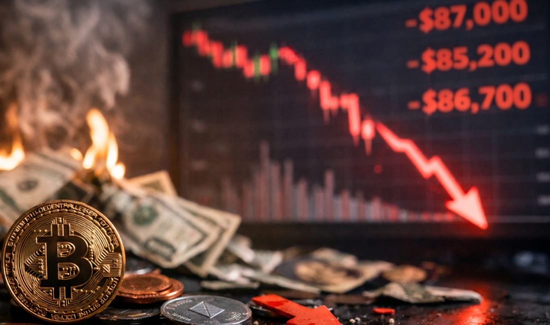Bitcoin 48 saatte 1,8 milyar dolar tasfiye ile 87.790 dolara