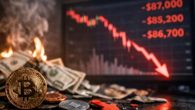 Bitcoin 48 saatte 1,8 milyar dolar tasfiye ile 87.790 dolara