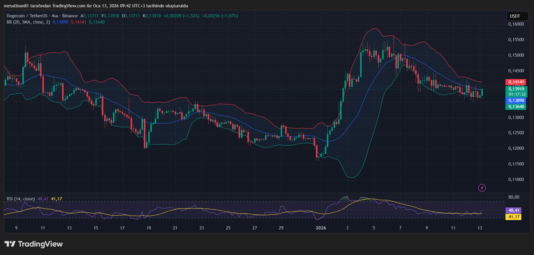 Dogecoin Fiyat Grafiği