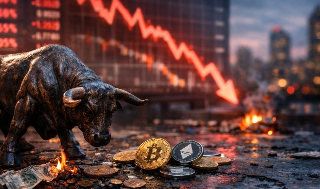 Bitcoin ve altcoin'lerde düşüş yönlü hareket yine başladı. Kripto paralar