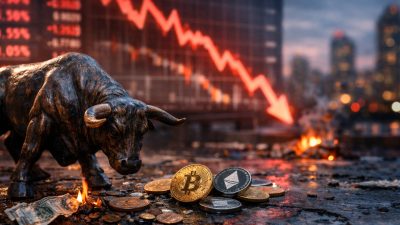 Bitcoin ve altcoin'lerde düşüş yönlü hareket yine başladı. Kripto paralar