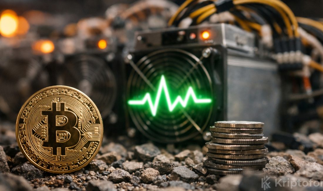 Bitcoin’de Madenci Sinyali Döndü: 19 Kez Test Edildi Hash Ribbons göstergesi haftalık grafikte yeniden al sinyali verdi ve