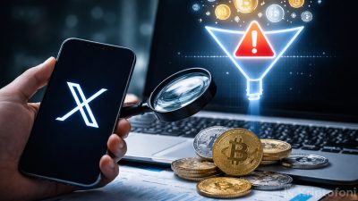 X’te 9 Ocak 2026 tarihinde kripto para bot paylaşımları yüzde