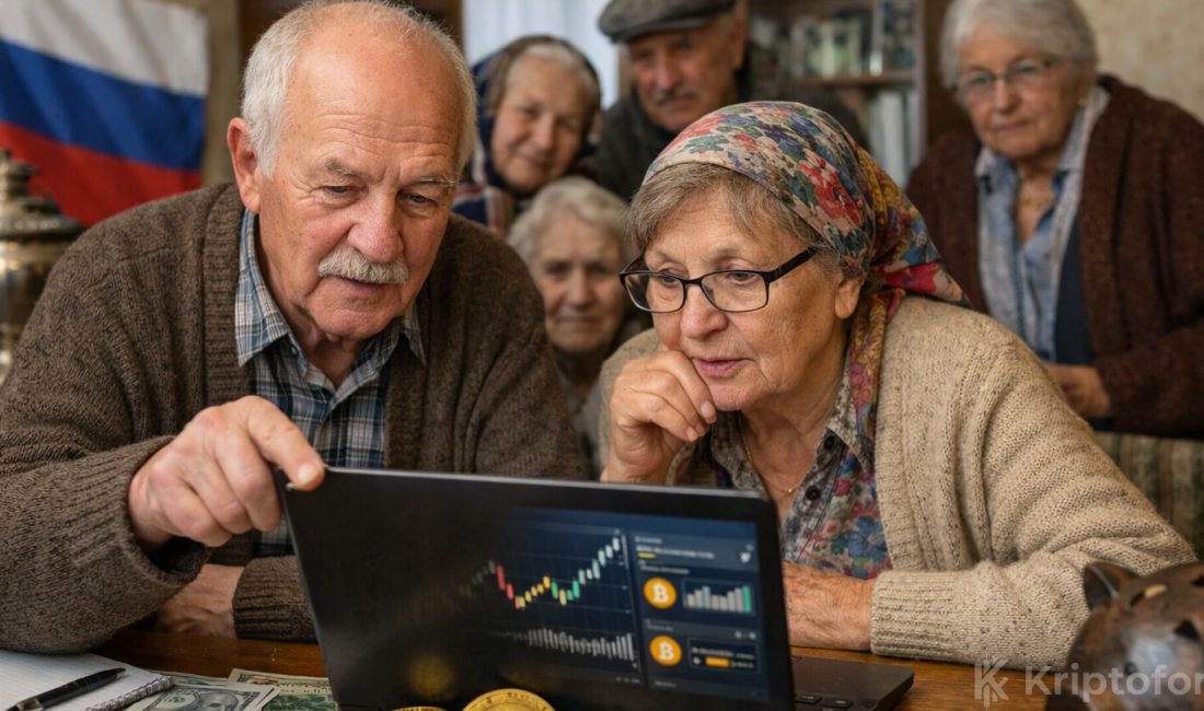 Rusya Sosyal Fonu hattına emekli maaşının kripto para ile ödenip
