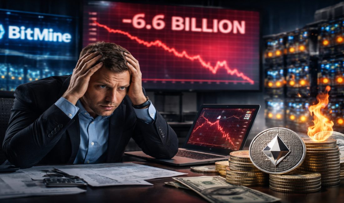Bitmine’in Ethereum pozisyonu için 6,6 milyar dolarlık gerçekleşmemiş zarar iddiası