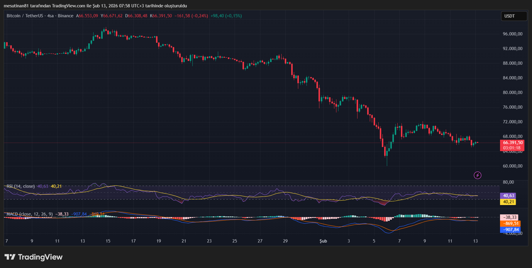 Bitcoin Fiyat Grafiği