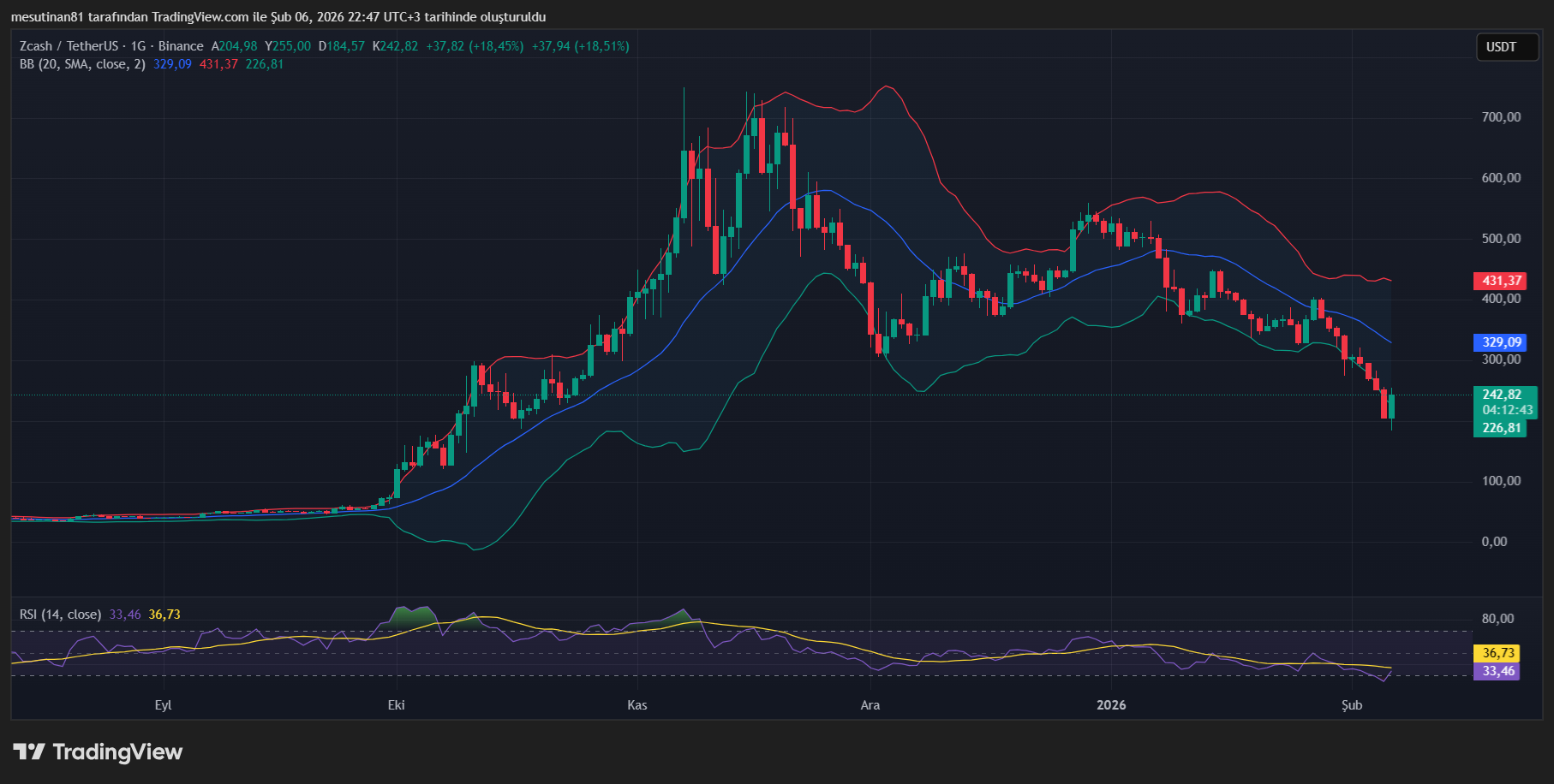 Gizlilik Coin’inde Hayal Kırıklığı: ZEC Fiyatı İki Ayda Yarıya Düştü - 1