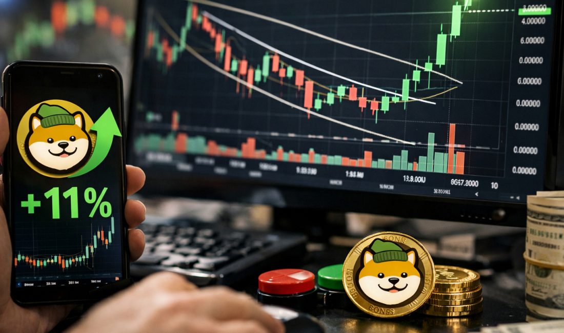 Popüler altcoin BONK düşen kanalını kırdı. RSI güçleniyor ve borsalardan