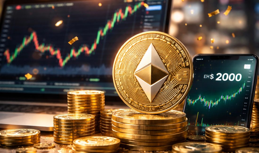 Ethereum sert satışların ardından 2.000 dolar üstüne geri döndü. Fiyat