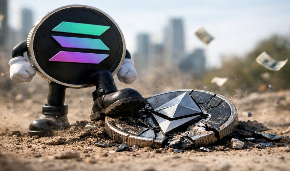 Ocak 2026 verileri, Solana’nın büyük Blockchain ağları arasında en düşük