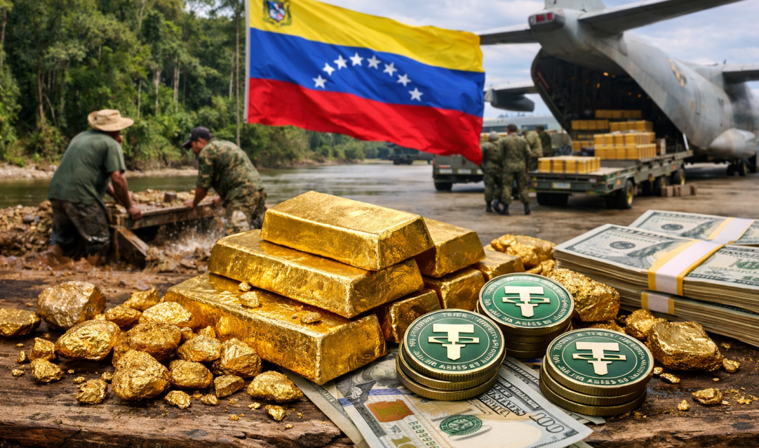 Amazon’dan çıkan kaçak altının Venezuela’da USDT ile el değiştirmesi, yasadışı