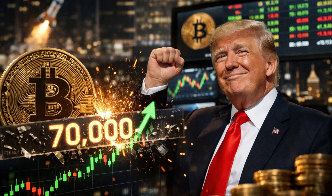 Bitcoin’de Geri Dönüş Günü: 70.000 Dolar Barajı Trump’ın O Mesajıyla Yıkıldı Trump’ın İran’la temaslarda yapıcı bir ton kullanması, Bitcoin ve Ethereum’da