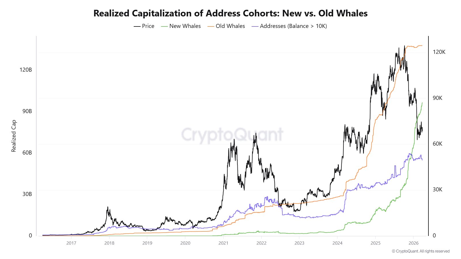 CryptoQuant Eski ve Yeni Balina Verisi