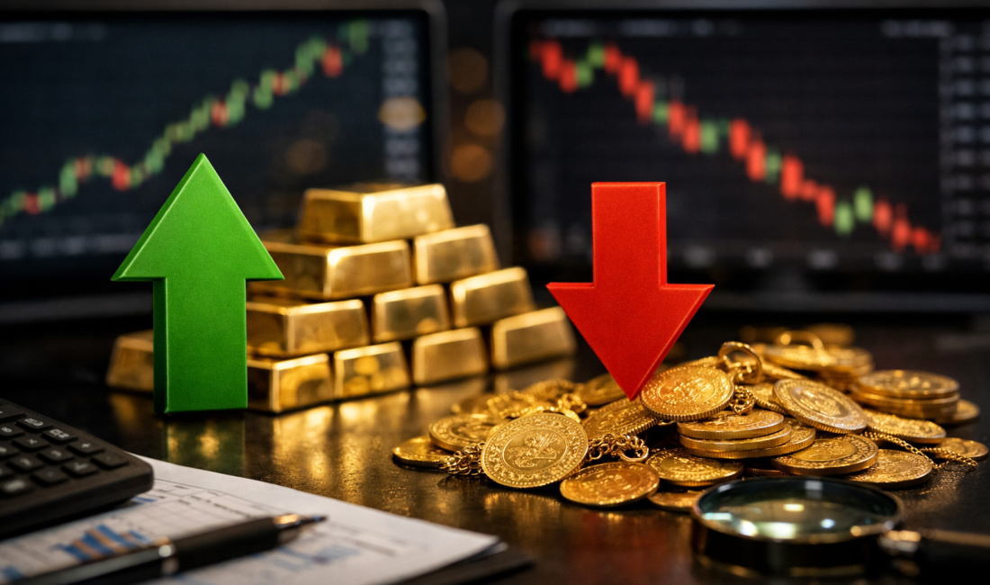 Altın kısa vadede Fed, dolar ve tahvil baskısıyla zorlandı ancak