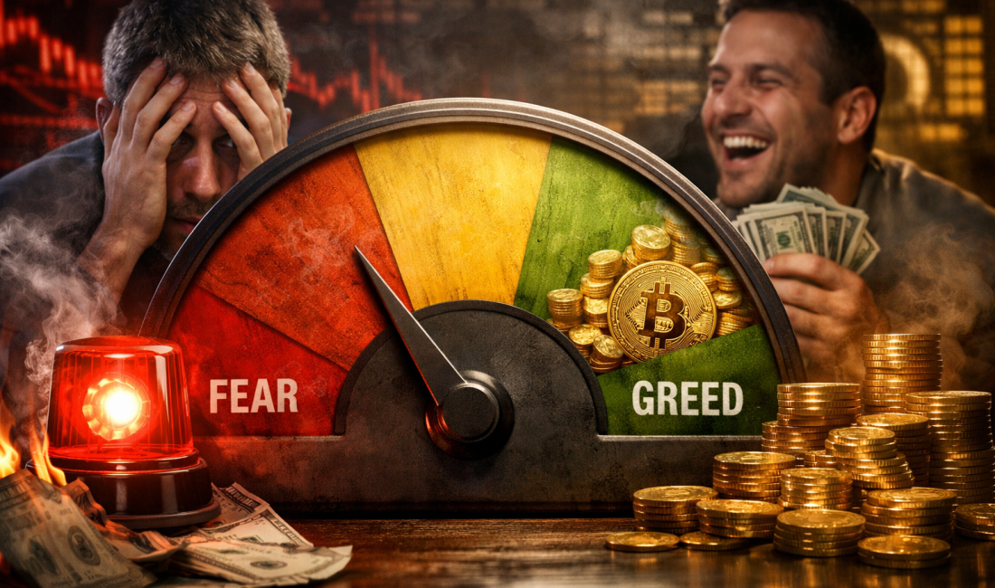 Kripto Korku ve Açgözlülük Endeksindeki sert düşüş, kripto para piyasasında