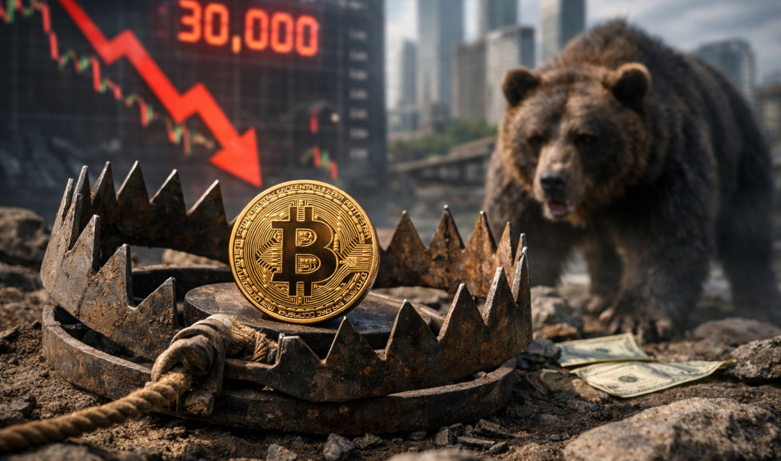 Swallow Academy Bitcoin’de tamamlanan omuz-baş-omuz formasyonunun ayı piyasasını teyit ettiğini