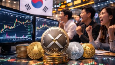 Güney Kore borsalarında XRP hacim liderliğini korudu ve aynı anda